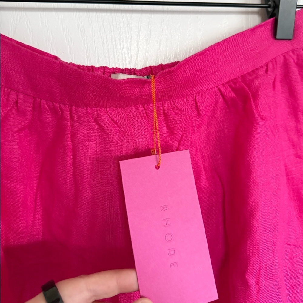 Rhode NEW Aaron Skirt in Hot Pink - Picture 6 of 6